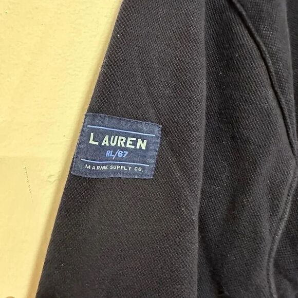 Lauren Ralph Lauren Blue Cowl Neck Pullover Hoodie Size M Cotton Blend - Picture 4 of 5